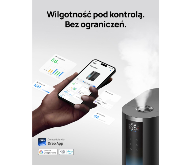 DREO Nawilżacz powietrza 813S czarny - 1503973 - zdjęcie 9